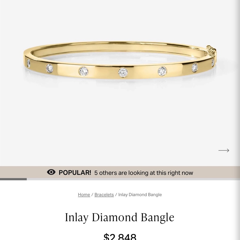 Ring Concierge Inlay Diamond Bangle Bracelet